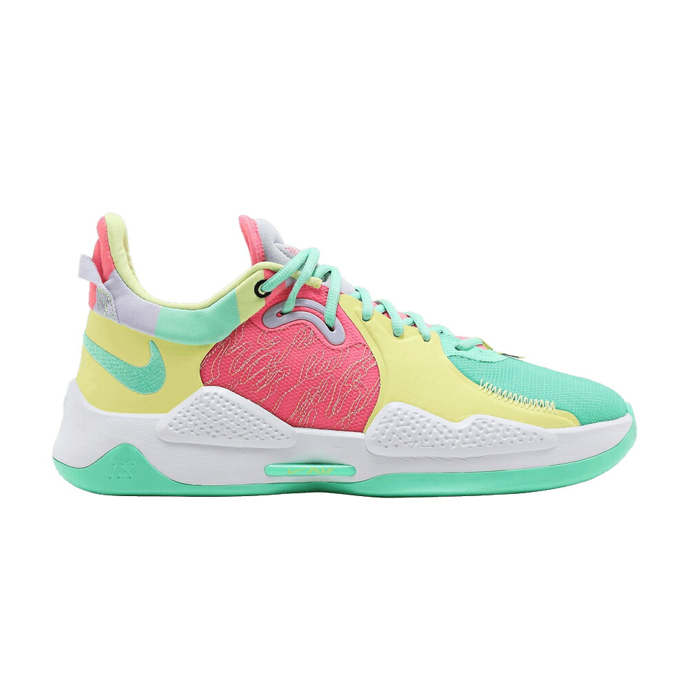 ナイキ 緑 緑であること 白いこと 白いこと \u0027DAUGHTERS\u0027 スニーカー メンズ NIKE PG 5 / GREEN GLOW WHITE SUNSET PULSE