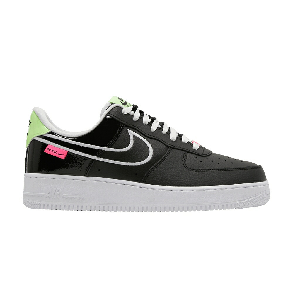 ナイキ 黒色 ブラック エアフォース 'DO YOU' スニーカー メンズ NIKE AIR FORCE 1 LOW / BLACK MULTI COLOR