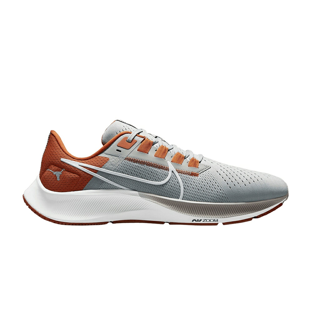 ナイキ ズーム ペガサス 灰色 グレー 橙 オレンジ 白色 ホワイト ズームペガサス 'TEXAS' スニーカー メンズ NIKE AIR ZOOM PEGASUS 38 / PEWTER GREY DESERT ORANGE WHITE|スニケス