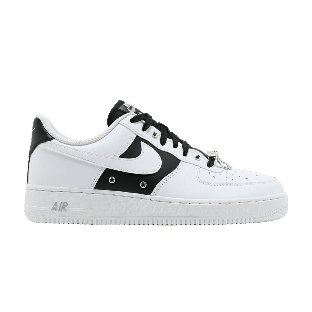 ナイキ プレミアム 白色 ホワイト 黒色 ブラック メタル 銀色 シルバー エアフォース 07 ILVER WHITE スニーカー メンズ NIKE AIR FORCE 1 PREMIUM CHAIN - / WHITE BLACK METAL SILVER WHITE