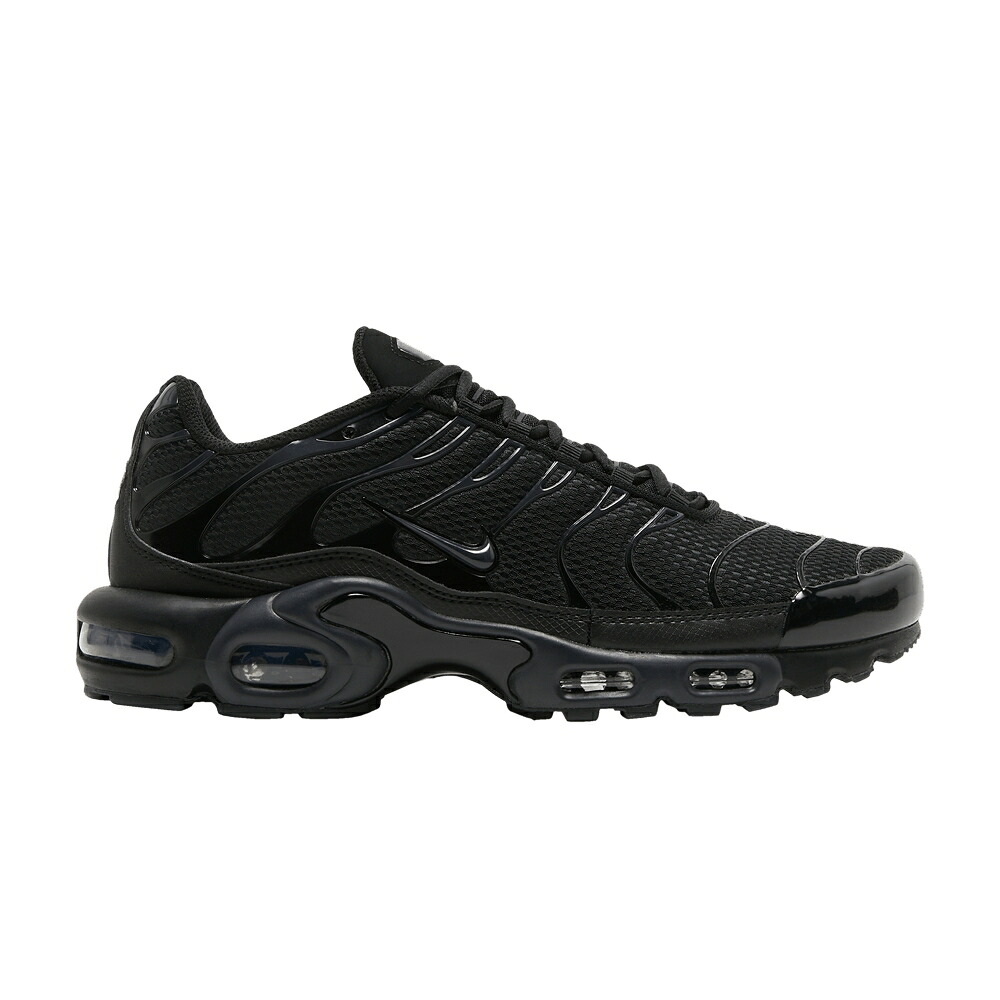 ナイキ マックス 黒色 ブラック 灰色 グレー エアマックスプラス 'TRIPLE BLACK' スニーカー メンズ NIKE AIR MAX PLUS / BLACK BLACK DARK SMOKE GREY｜スニケス