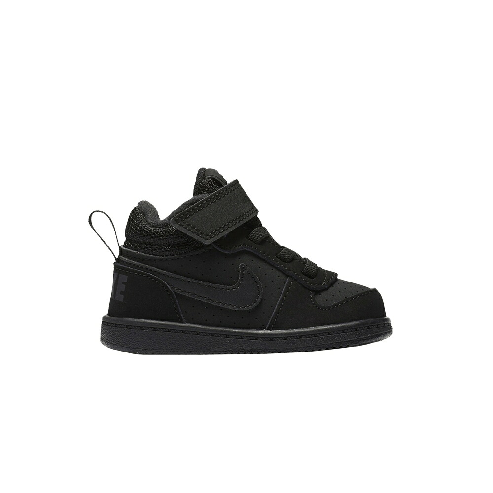 ナイキ 厚地の外套 ミッド 黒いこと 黒いこと コートバーロウ \u0027TRIPLE BLACK\u0027 もの言う花 NIKE COURT BOROUGH MID TD / BLACK BLACK BLACK