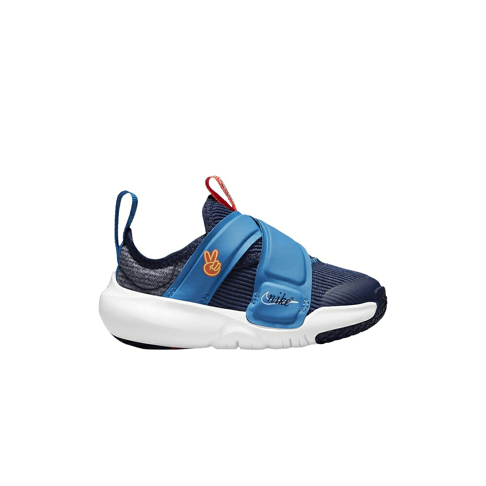 ナイキ 紺色 米国海軍 青碧 青碧 \u0027PEACE\u0027 もの言う花 NIKE FLEX ADVANCE SE TD / MIDNIGHT NAVY IMPERIAL BLUE