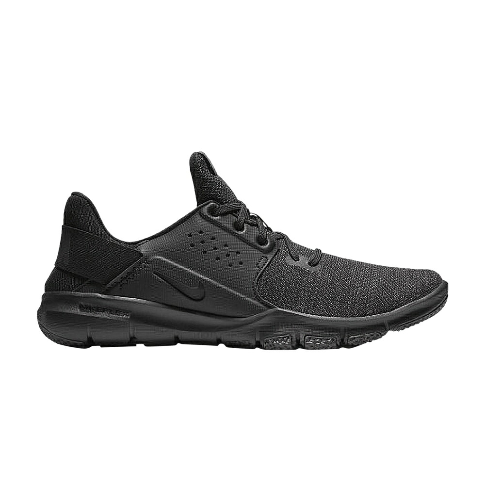 ナイキ 黒色 ブラック 白色 ホワイト 'TRIPLE BLACK' スニーカー メンズ NIKE FLEX CONTROL TR3 / BLACK BLACK ANTHRACITE WHITE｜スニケス