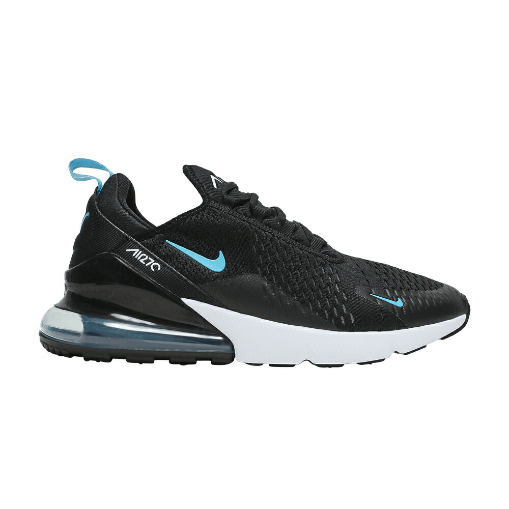 ナイキ マックス 青色 ブルー 黒色 ブラック 灰色 グレー 白色 ホワイト エアマックス BLACK FURY スニーカー メンズ NIKE AIR MAX 270 LIGHT BLUE / BLACK DARK SMOKE GREY WHITE