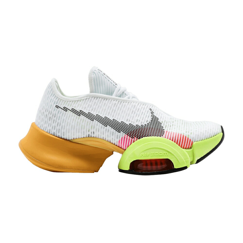 ナイキ ズーム 白色 ホワイト 黒色 ブラック RAWDACIOUS スニーカー レディース NIKE WMNS AIR ZOOM SUPERREP 2 X / WHITE POLLEN VOLT BLACK