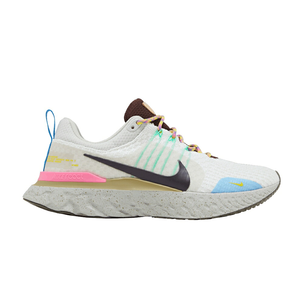 ナイキ リアクト ラン フライニット 'SAIL EARTH' スニーカー メンズ NIKE REACT INFINITY RUN FLYKNIT 3 PINKSICLE / SAIL LIGHT BONE PINKSICLE EARTH｜スニケス