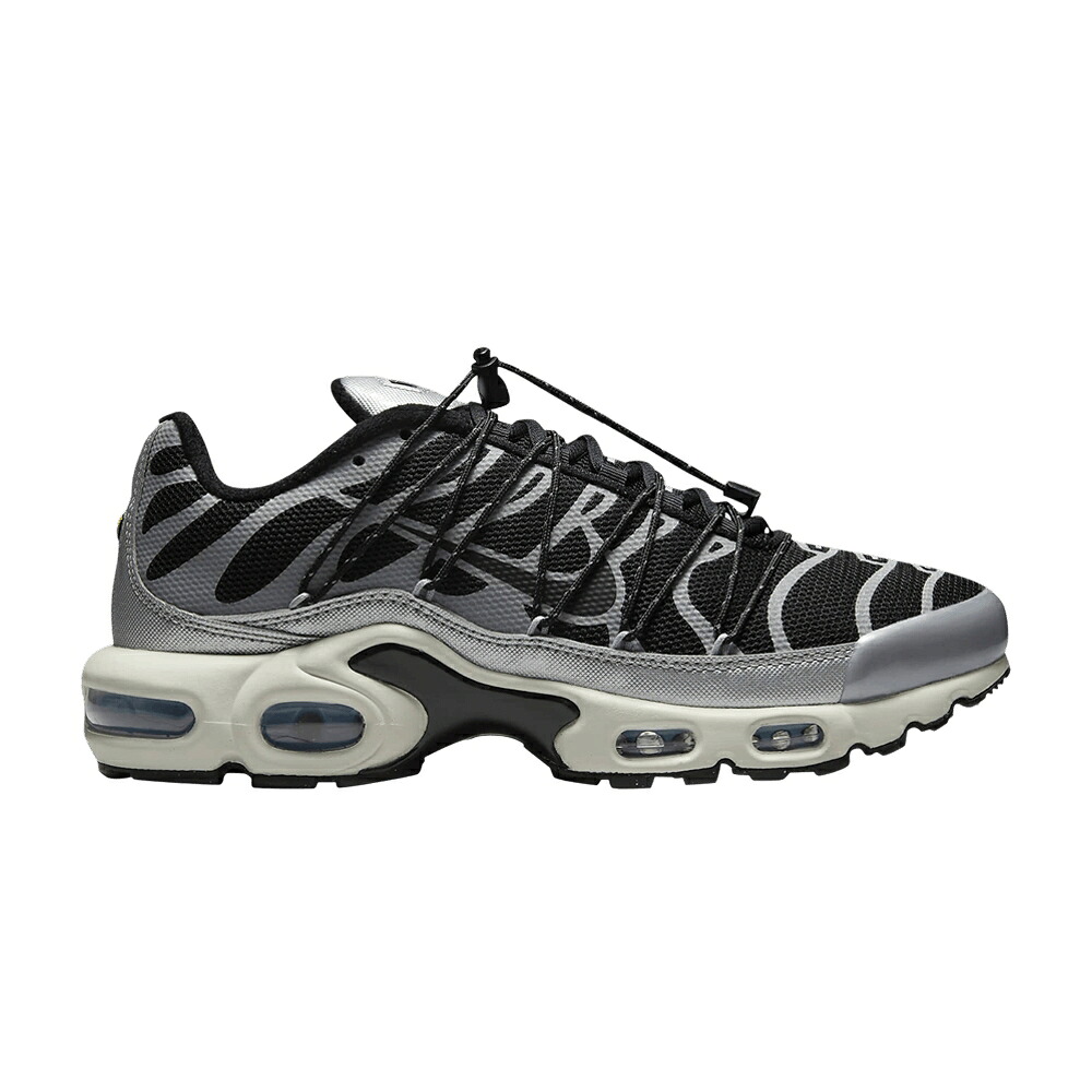 ナイキ マックス 黒色 ブラック エアマックスプラス 'BLACK SILVER' スニーカー レディース NIKE WMNS AIR MAX PLUS LACE TOGGLE METALLIC / BLACK COBALT BLISS LIGHT OREWOOD|スニケス
