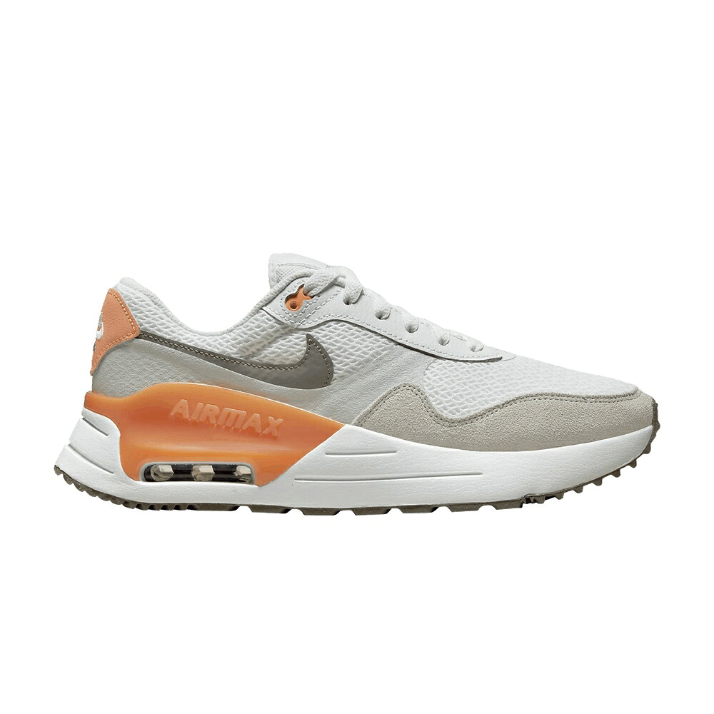 ナイキ マックス 白色 ホワイト ピュア プラチナム 橙 オレンジ エアマックス 'ORANGE TRANCE' スニーカー レディース NIKE WMNS AIR MAX SYSTM / WHITE PURE PLATINUM ORANGE｜スニケス 26,910円