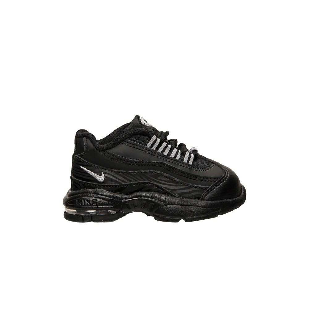 ナイキ マックス 黒色 ブラック 銀色 シルバー 'BLACK SILVER' ベビー NIKE LITTLE MAX 95 TD / BLACK SILVER ANTHRACITE｜スニケス