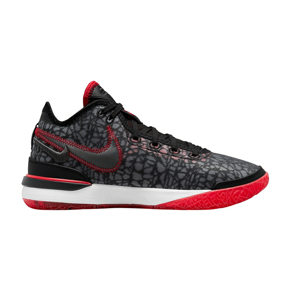 ナイキ ズーム レブロン 黒色 ブラック 白色 ホワイト 赤 レッド BRED スニーカー メンズ NIKE FAZE CLAN X ZOOM LEBRON NXXT GEN EP / BLACK WHITE BLACK UNIVERSITY RED