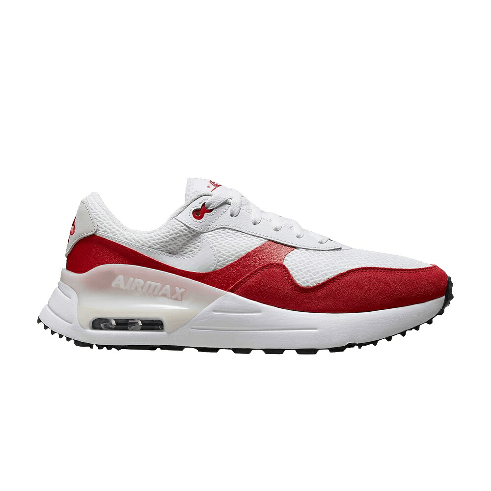 ナイキ マックス 白色 ホワイト 赤 レッド エアマックス 'WHITE RED' スニーカー メンズ NIKE AIR MAX SYSTM UNIVERSITY / WHITE UNIVERSITY RED PHOTON DUST|スニケス