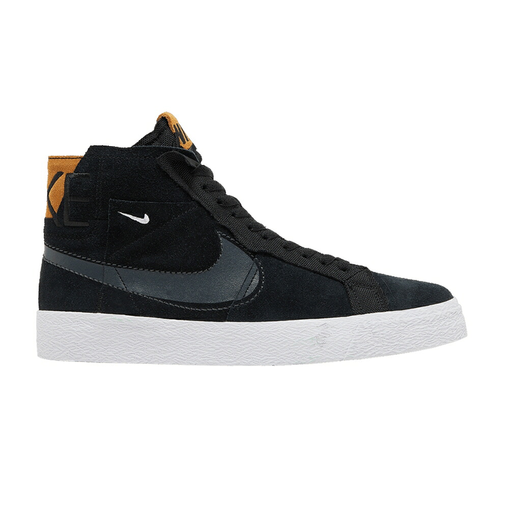 ナイキ ズーム ブレイザー ミッド プレミアム エスビー 黒色 ブラック 白色 ホワイト 'BLACK PATCHWORK' スニーカー メンズ NIKE ZOOM BLAZER MID PREMIUM SB / BLACK BLACK WHITE ANTHRACITE|スニケス
