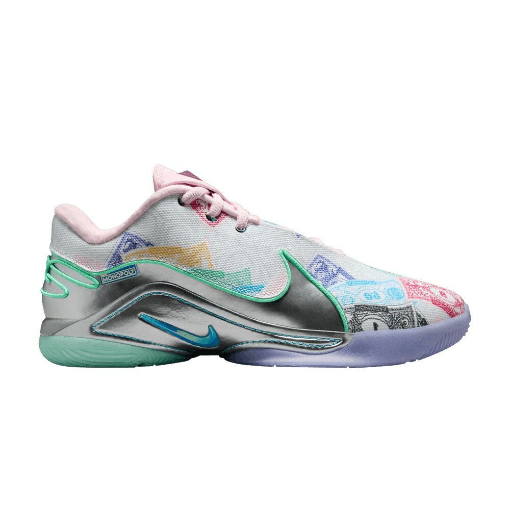 ナイキ レブロン 白色 ホワイト 緑 グリーン ピンク CURRENCY スニーカー メンズ NIKE MONOPOLY X LEBRON 22 QS / WHITE GREEN GLOW PINK FOAM