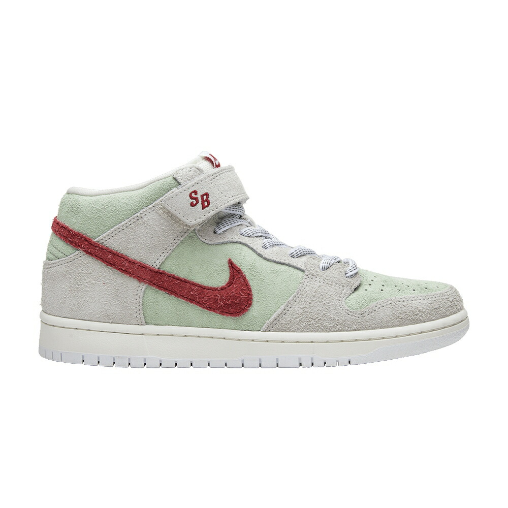 ナイキ エスビー ダンク ミッド 赤 レッド フレッシュ WHITE WIDOW スニーカー メンズ NIKE SB DUNK MID / SAIL GYM RED FRESH MINT