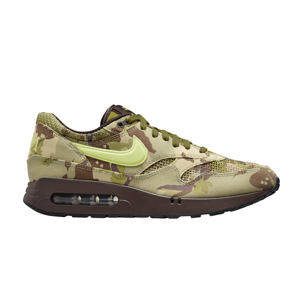 ナイキ マックス 砂上の楼閣 エア湖マックス \u002786 \u0027BIG CAMO\u0027 スニーカー メンズ NIKE AIR MAX 1 OG BUBBLE - / EARTH LIGHT LEMON TWIST OIL