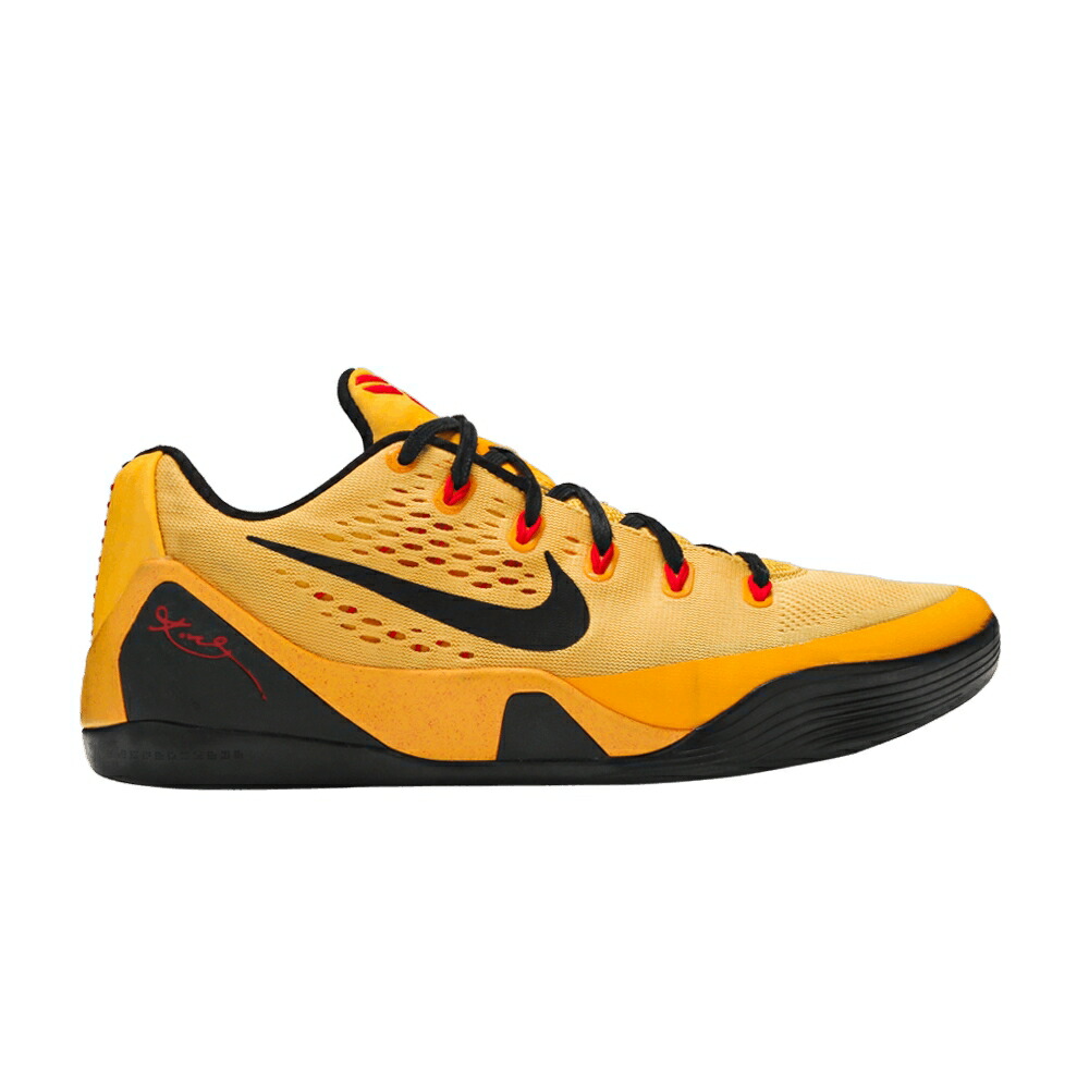 ナイキ コービー ゴールド 黒色 ブラック レーザー BRUCE LEE スニーカー メンズ NIKE KOBE 9 EM / UNIVERSITY GOLD BLACK LASER