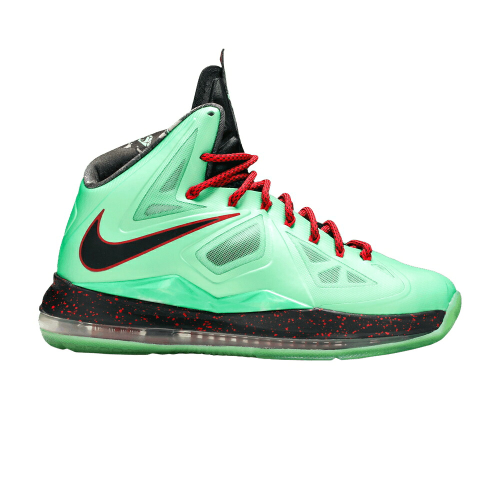 ナイキ レブロン \u0027CUTTING JADE\u0027 スニーカー メンズ NIKE LEBRON 10 / TRMLN BLK UNVRSTY RD FBRGLSS