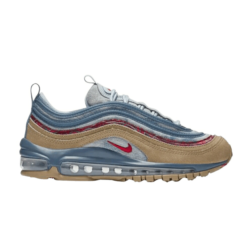 ナイキ マックス ベージュ 赤 レッド エアマックス 'WILD WEST' ジュニア キッズ NIKE AIR MAX 97 GS / PARACHUTE BEIGE UNIVERSITY RED ベビー マタニティ スニーカー｜スニケス 32,695円