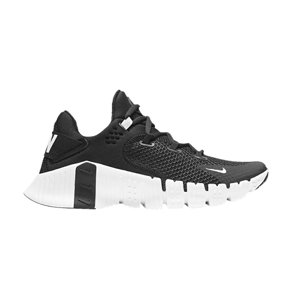 ナイキ 無償性 黒いこと 黒いこと 白いこと 白いこと \u0027BLACK WHITE\u0027 スニーカー レディース NIKE WMNS FREE METCON 4 / BLACK BLACK VOLT WHITE