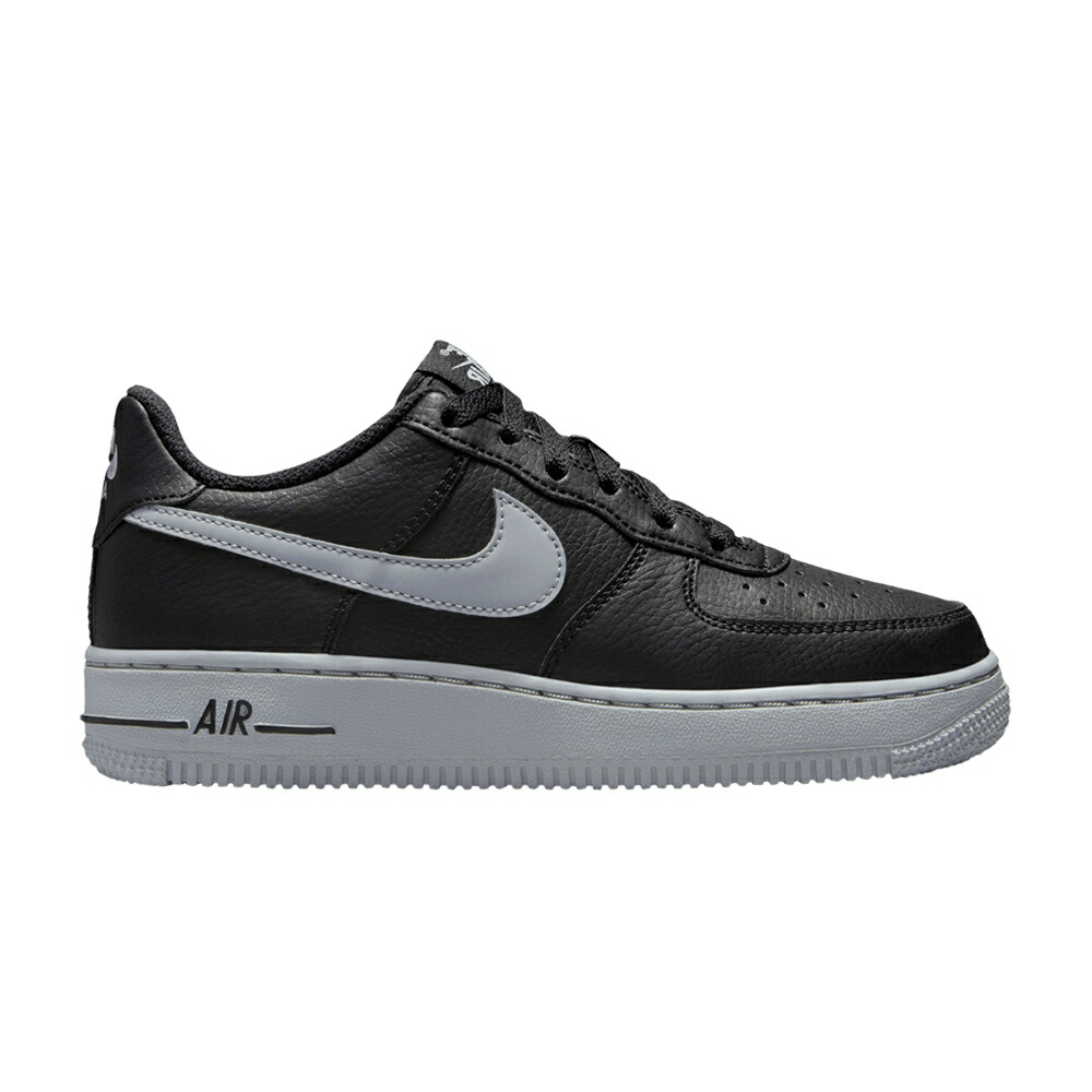 ナイキ 黒色 ブラック 灰色 グレー エアフォース 'BLACK GREY' ジュニア キッズ NIKE AIR FORCE 1 GS WOLF / BLACK WOLF GREY ベビー マタニティ スニーカー