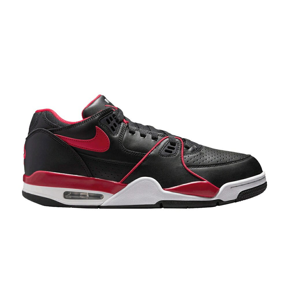 ナイキ フライト 黒色 ブラック 赤 レッド 白色 ホワイト 'BRED' スニーカー メンズ NIKE AIR FLIGHT 89 LOW / BLACK GYM RED WHITE