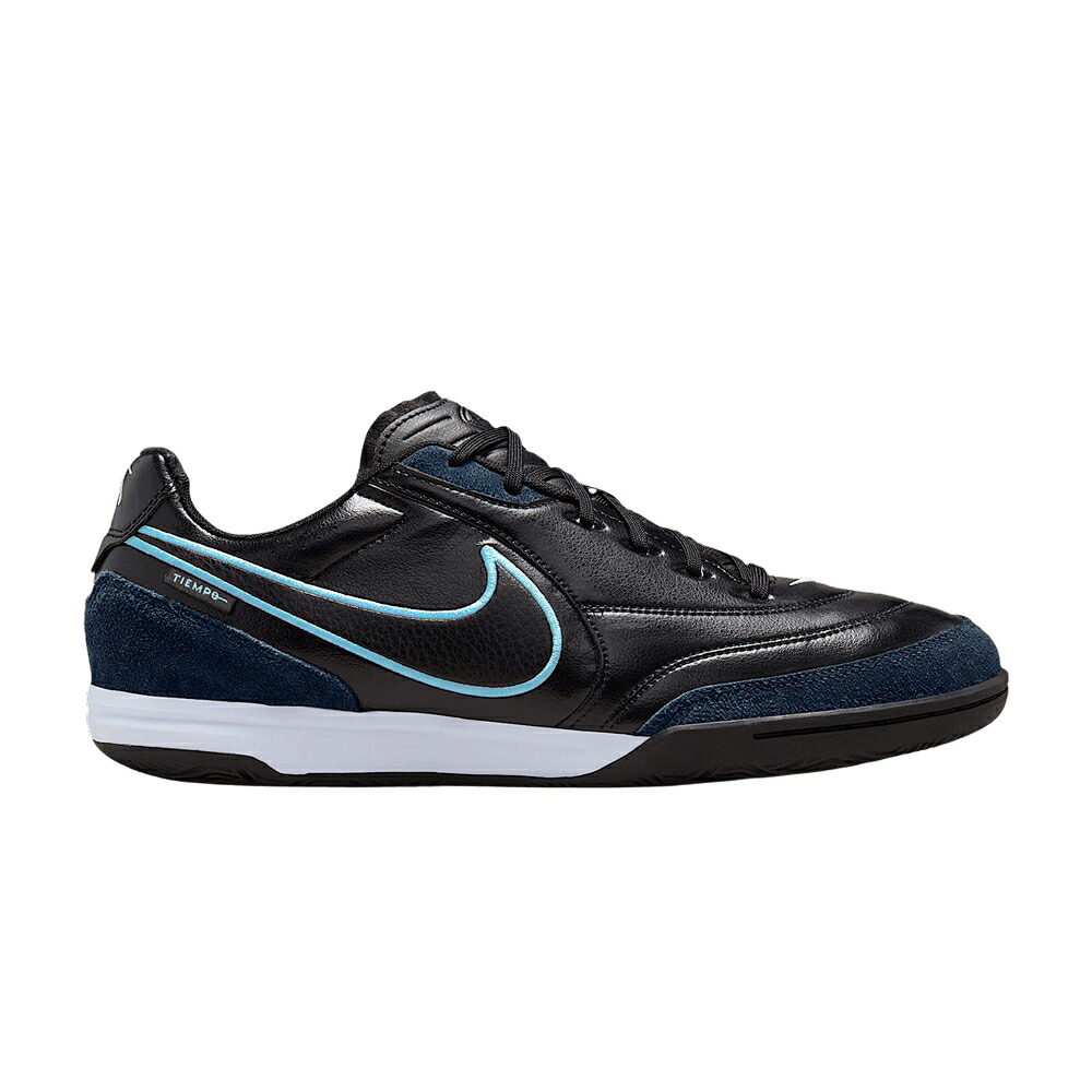 ナイキ ティエンポ 黒色 ブラック 青色 ブルー 'BLACK BLUE' スニーカー メンズ NIKE TIEMPO STREETGATO IC LOW ICE / BLACK ICE BLUE OBSIDIAN|スニケス