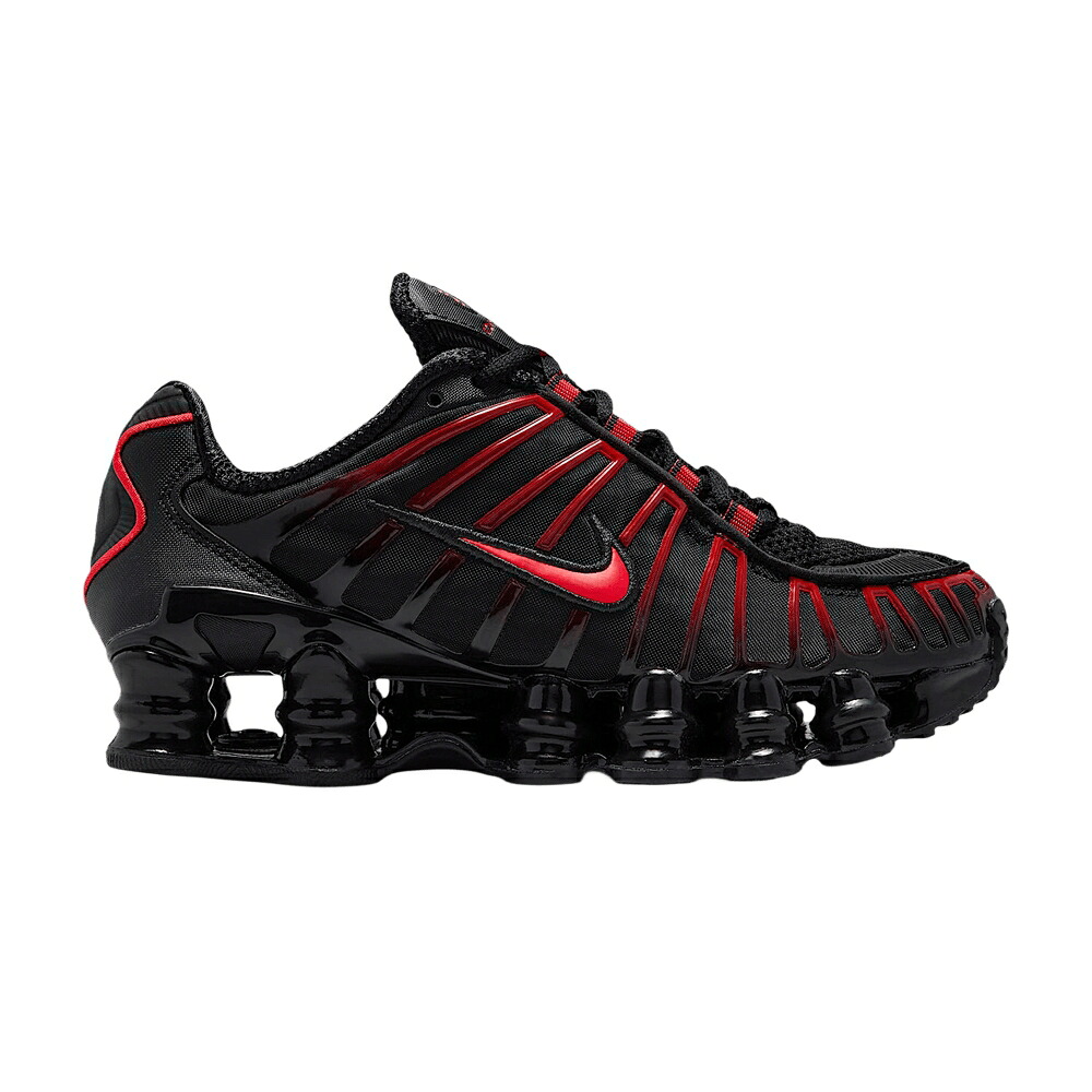 ナイキ ショックス 黒いこと 黒いこと クリムゾン \u0027BLACK CRIMSON\u0027 お坊っちゃん キッズ NIKE SHOX TL GS LIGHT / BLACK BLACK LIGHT CRIMSON もの言う花 マタニティ スニーカー