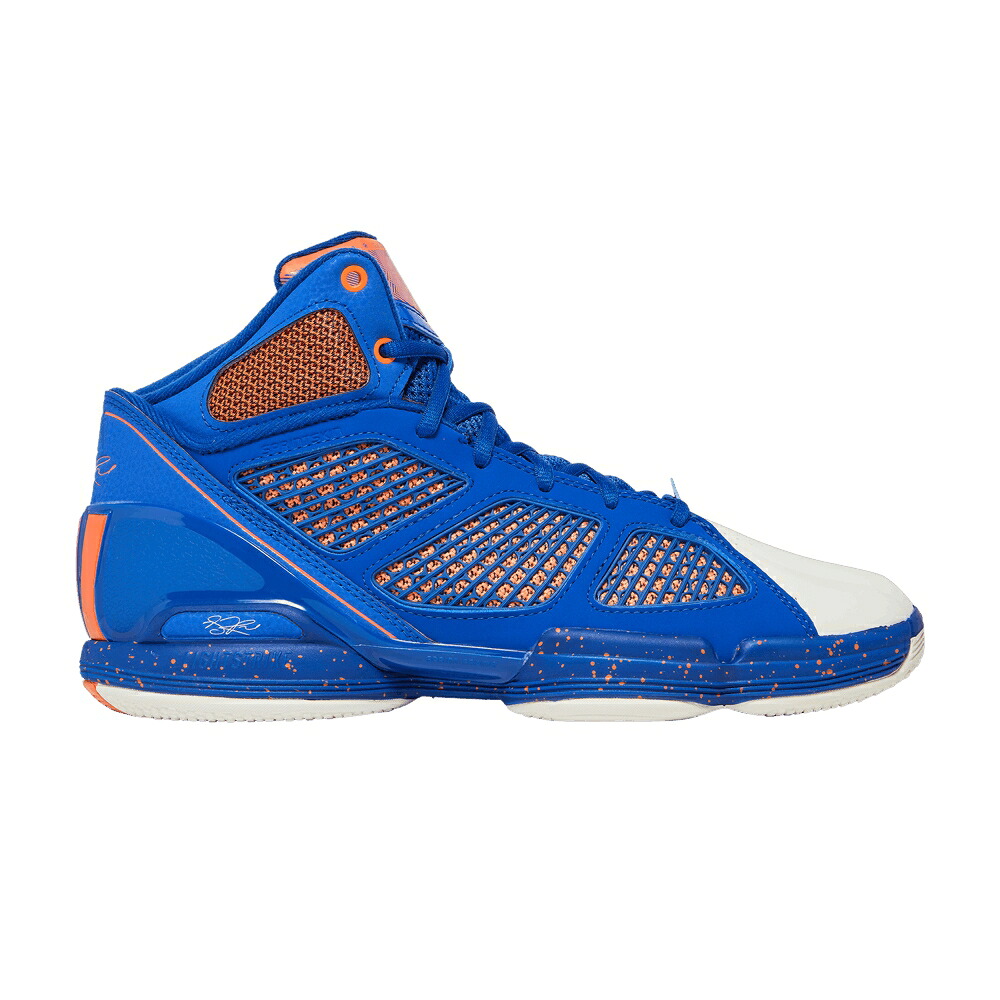 アディダス アディゼロ ローズ 青色 ブルー コア 白色 ホワイト チーム 1.5 'KNICKS' スニーカー メンズ ADIDAS ADIZERO ROSE RESTOMOD / BLUE CORE WHITE TEAM SEMI SOLAR