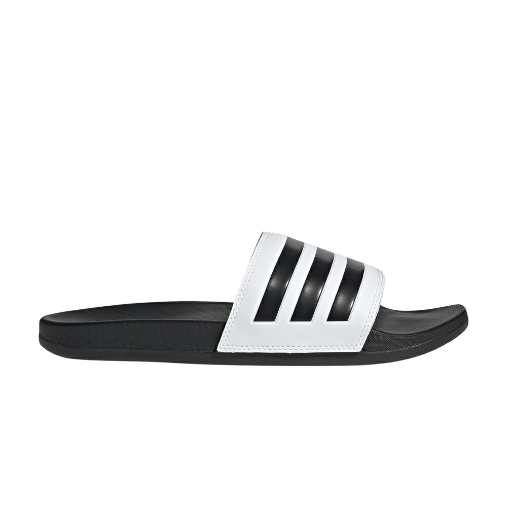 アディダス アディレッタ サンダル 白いこと 白いこと 中核グループ 黒いこと 黒いこと \u0027WHITE BLACK\u0027 スニーカー メンズ ADIDAS ADILETTE COMFORT SLIDE / CLOUD WHITE CORE BLACK CORE