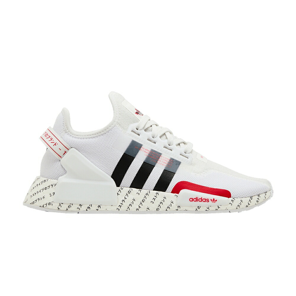 アディダス 白色 ホワイト コア 黒色 ブラック 赤 レッド NMD_R1 JAPANESE RED スニーカー メンズ ADIDAS V2 PRINT - WHITE / CLOUD WHITE CORE BLACK RED