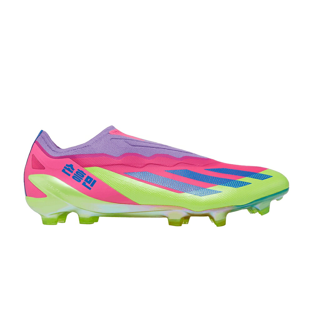 アディダス SON.1 \u0027SOUTH NIGHTLIFE\u0027 スニーカー メンズ ADIDAS SON HEUNG-MIN X CRAZYFAST LACELESS FG KOREA / LUCID LEMON BRIGHT ROYAL LUCID