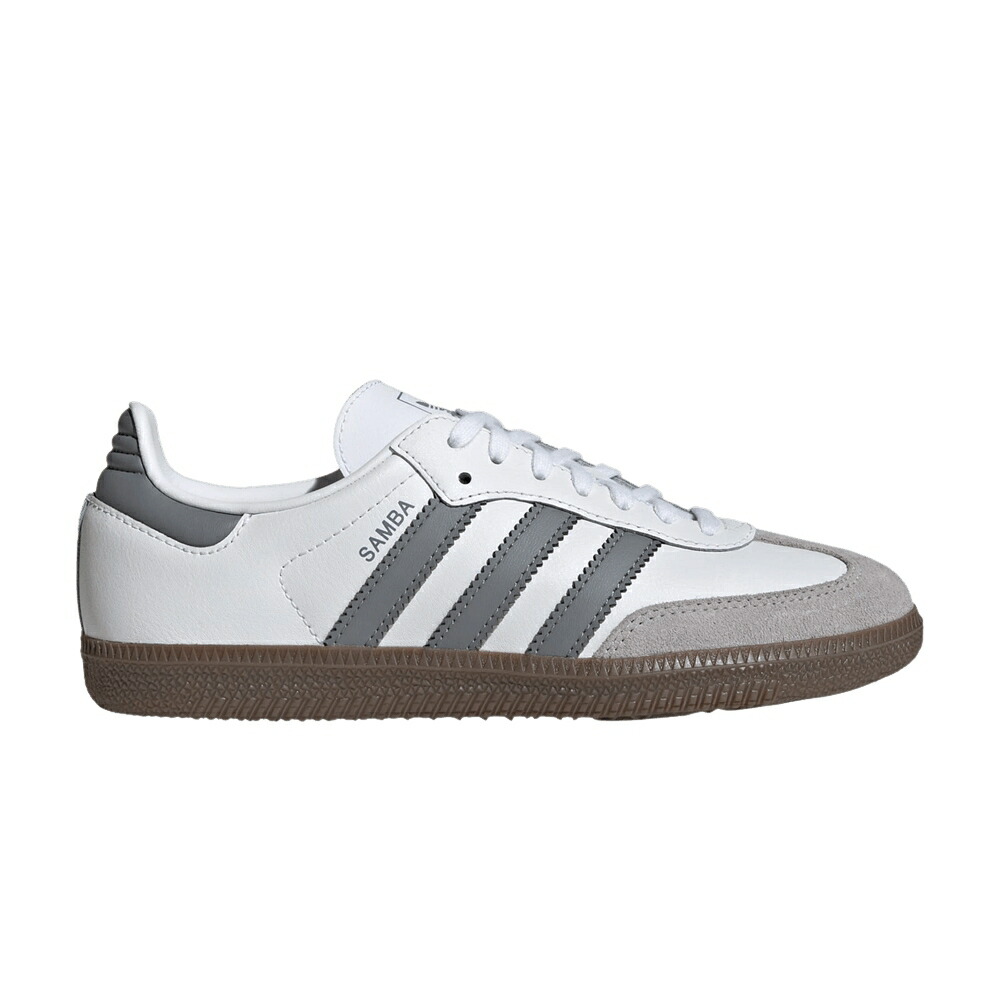 アディダス サンバ 白色 ホワイト 灰色 グレー CLOUD GREY スニーカー メンズ ADIDAS SAMBA OG BIG KID WHITE / CLOUD WHITE GREY GUM