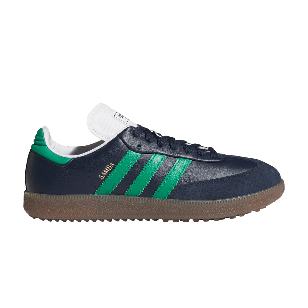 アディダス サンバ ゴルフ 藍色 インディゴ コート ナイト 緑 グリーン 'NIGHT GREEN' スニーカー メンズ ADIDAS SAMBA GOLF INDIGO COURT / NIGHT INDIGO COURT GREEN｜スニケス