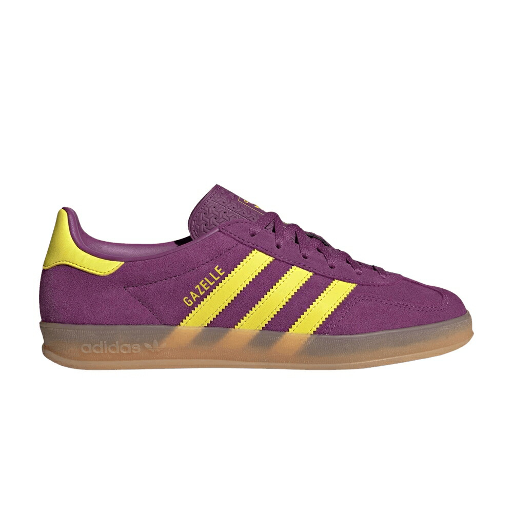 アディダス ガゼル 黄色 イエロー RICH YELLOW スニーカー レディース ADIDAS WMNS GAZELLE INDOOR MAUVE / RICH MAUVE BRIGHT YELLOW GUM