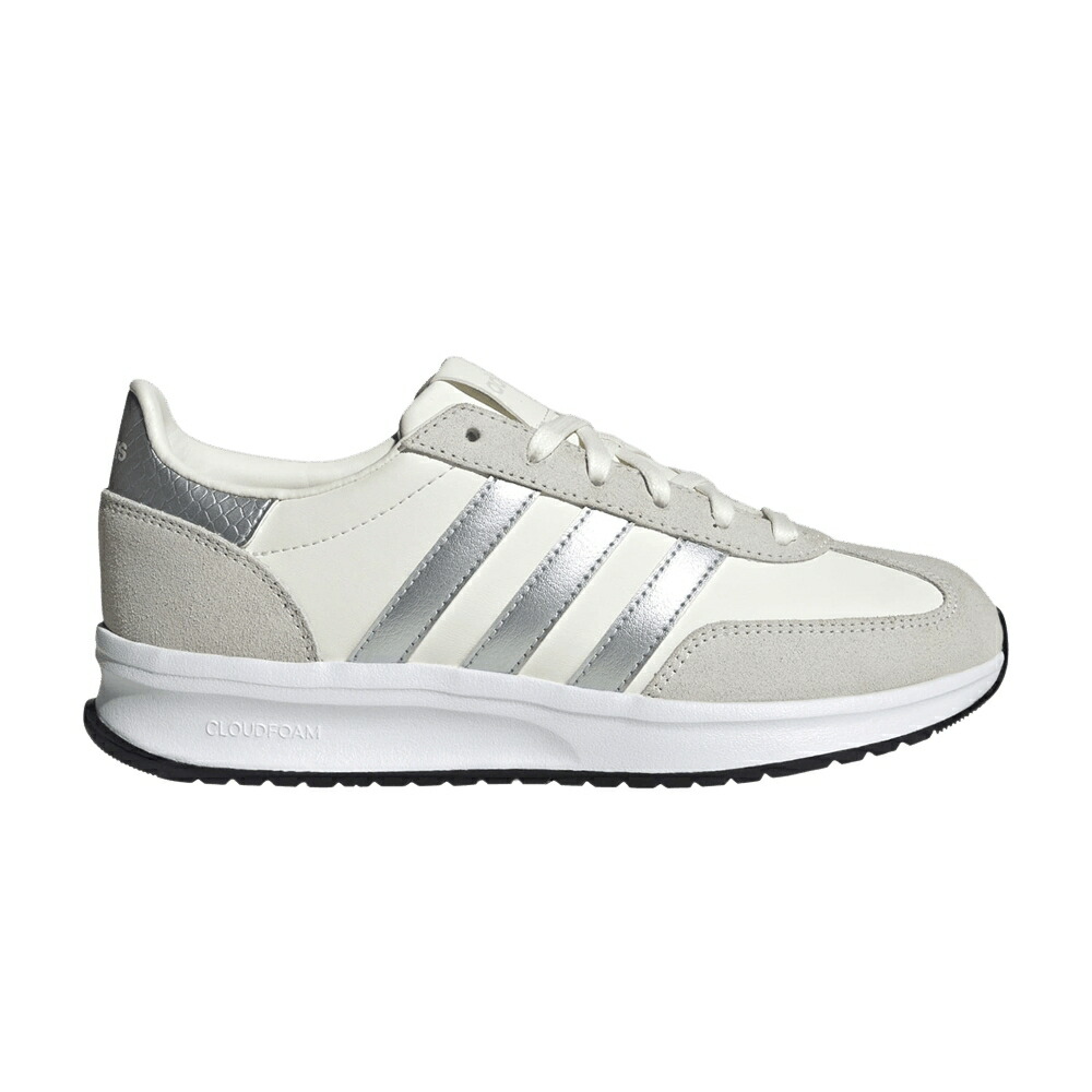 アディダス ラン 白色 ホワイト コア 銀色 シルバー 2.0 CORE SILVER スニーカー レディース ADIDAS WMNS RUN 70S WHITE / CORE WHITE SILVER METALLIC OFF
