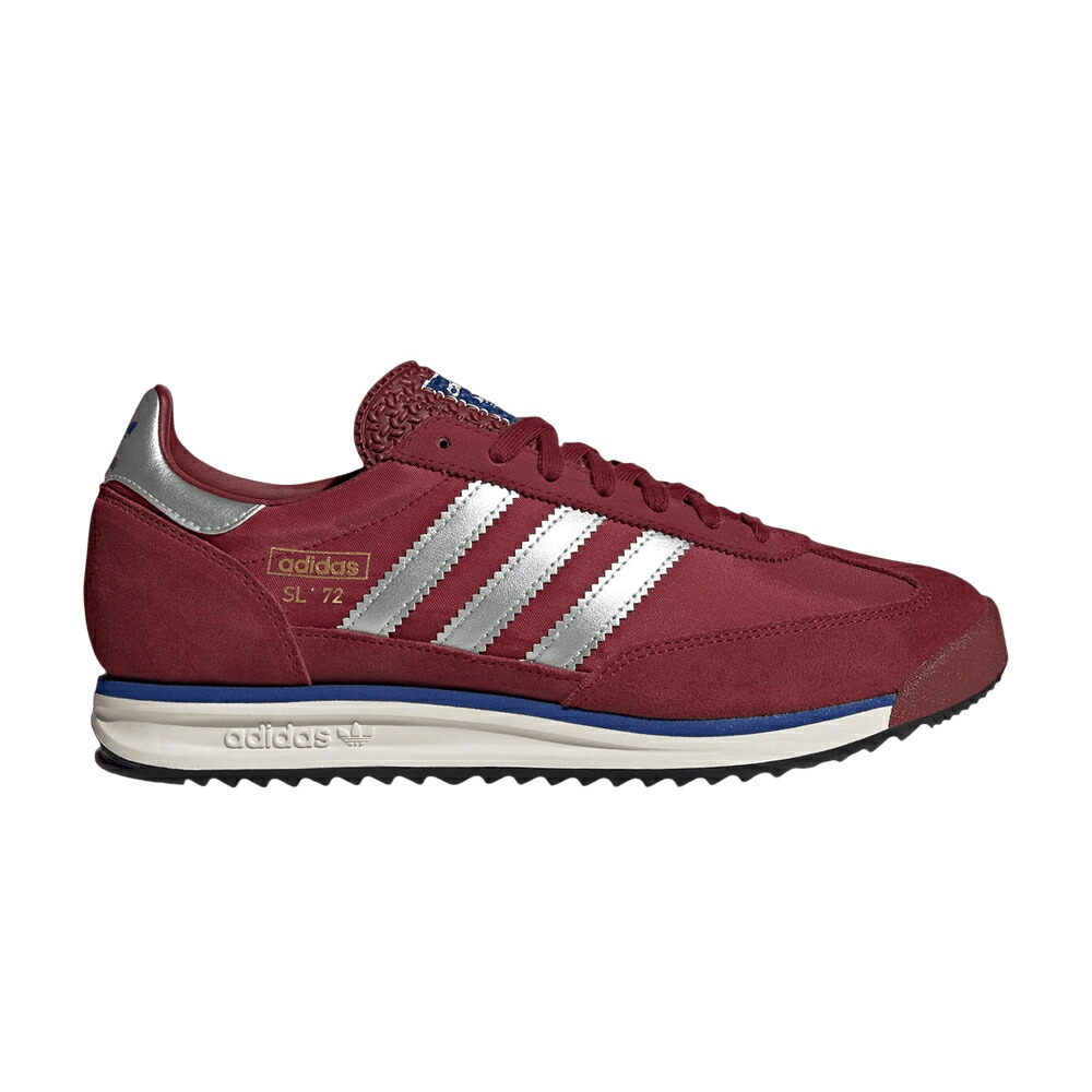 アディダス しろがね色 しろがね色 マルーン \u0027MAROON METALLIC\u0027 スニーカー メンズ ADIDAS SL72 RS SILVER / NOBLE MAROON SILVER METALLIC OFF