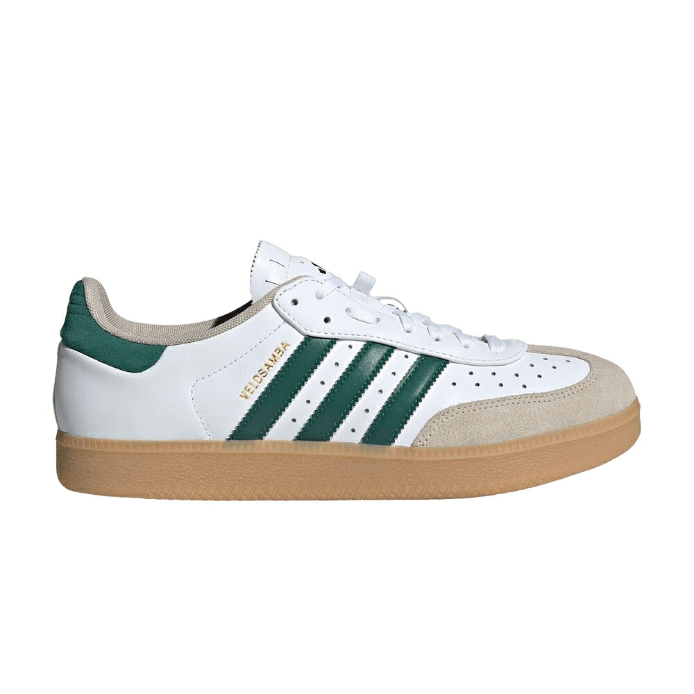 アディダス 白色 ホワイト 緑 グリーン 'CLOUD GREEN' スニーカー メンズ ADIDAS VELOSAMBA WHITE / CLOUD WHITE COLLEGIATE GREEN