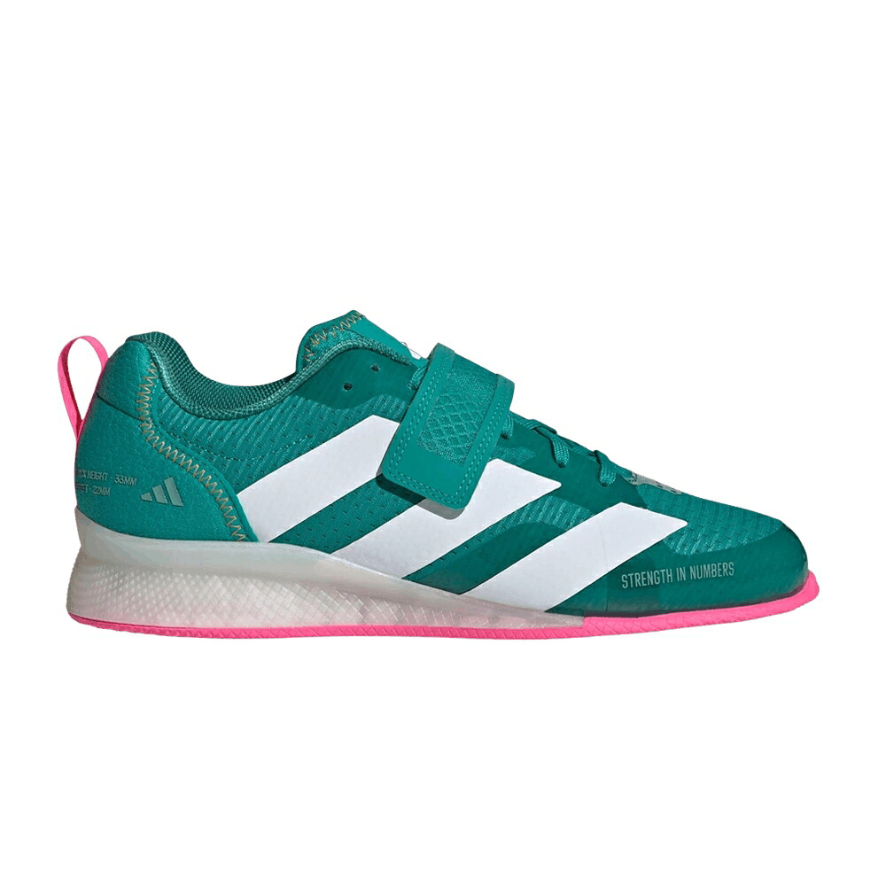 アディダス 白いこと 白いこと 純然たる \u0027TEAL PINK\u0027 スニーカー メンズ ADIDAS ADIPOWER WEIGHTLIFTING 3 WHITE / PURE TEAL CLOUD WHITE POWDER