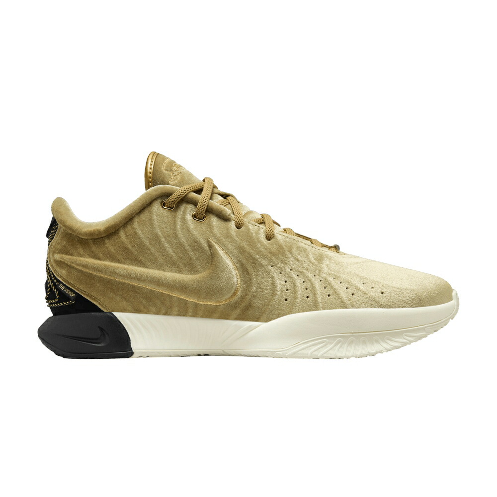 ナイキ レブロン ゴールド 黒色 ブラック NOBILITY スニーカー メンズ NIKE THE SHOP X LEBRON 21 EP / METALLIC GOLD BLACK COCONUT MILK