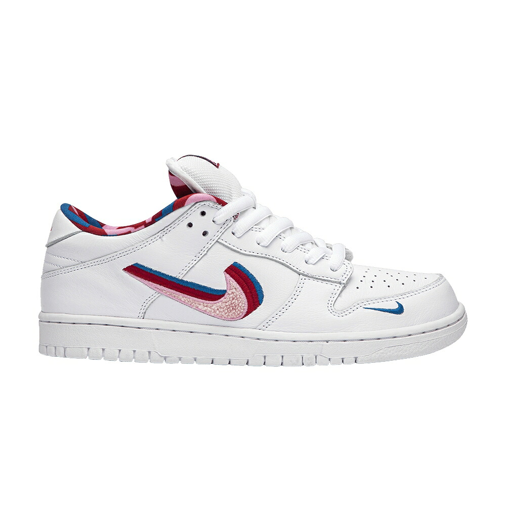 ナイキ ダンク エスビー 白いこと 白いこと サクラ色 ライズ 赤 赤いこと ダンクロー スニーカー メンズ NIKE PARRA X DUNK LOW OG SB QS / WHITE PINK RISE GYM RED