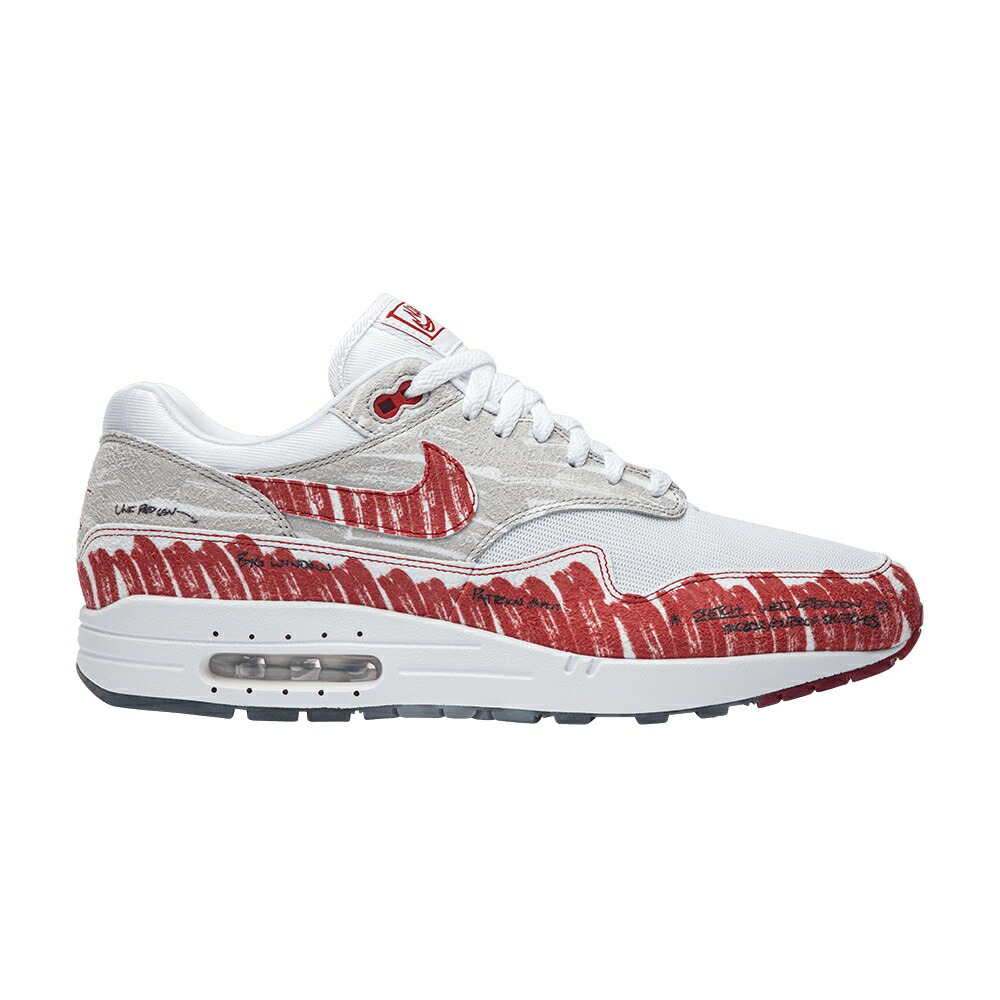 ナイキ マックス 白色 ホワイト 赤 レッド エアマックス KETCH RED スニーカー メンズ NIKE AIR MAX 1 TO SHELF - UNIVERSITY / WHITE UNIVERSITY RED NEUTRAL