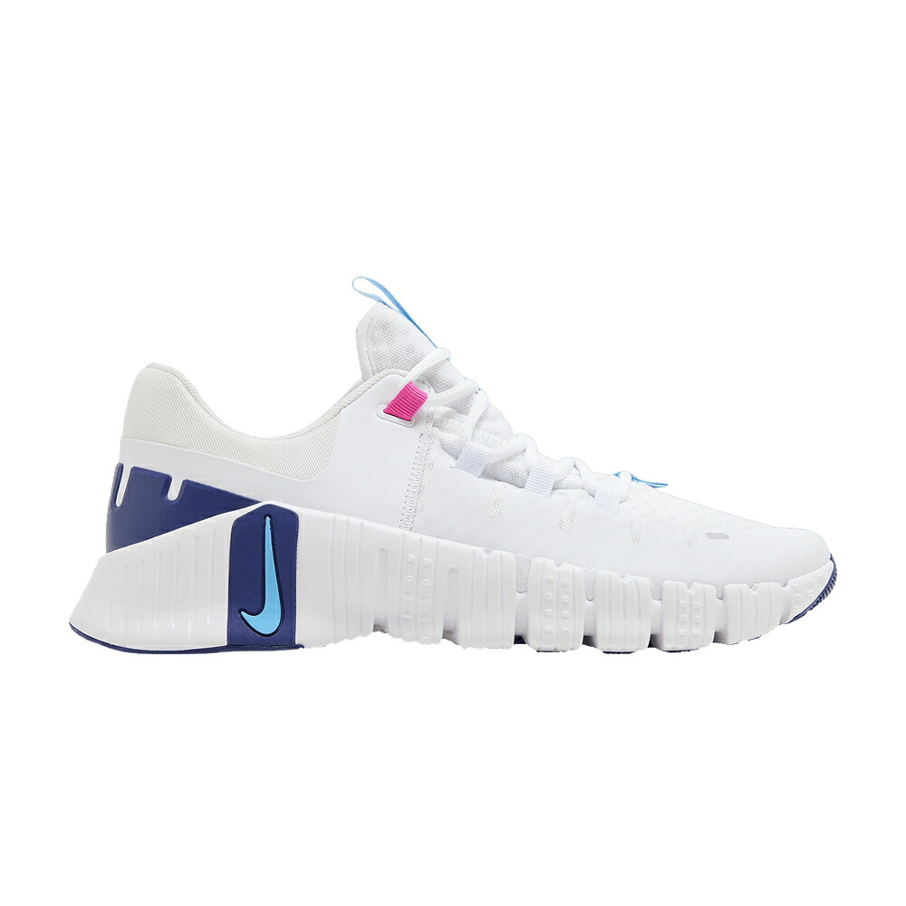 ナイキ 無償性 白いこと 白いこと サクラ色 ディープ \u0027WHITE BLUE\u0027 スニーカー レディース NIKE WMNS FREE METCON 5 AQUARIUS / WHITE FIERCE PINK DEEP ROYAL