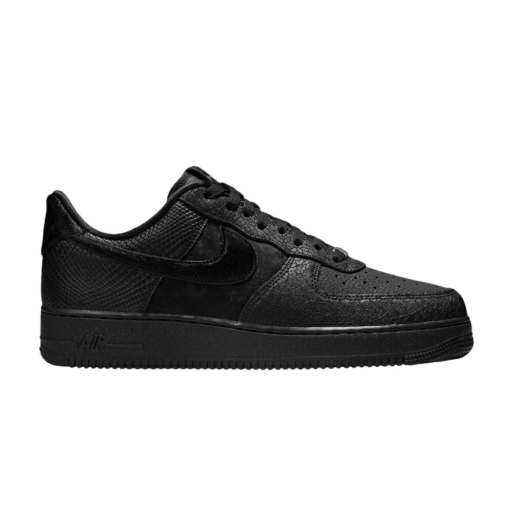 ナイキ ポニー 黒色 ブラック エアフォース BLACK SNAKESKIN スニーカー メンズ NIKE AIR FORCE 1 LOW 07 LX PONY HAIR / BLACK BLACK