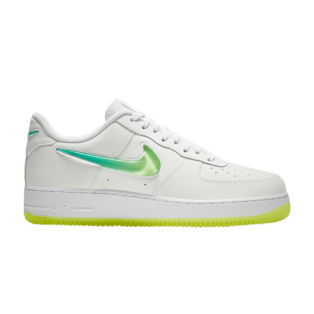 ナイキ 白いこと 白いこと 翡翆 ジェード 空軍 \u002707 \u0027VOLT\u0027 スニーカー メンズ NIKE AIR FORCE 1 PRM 2 / WHITE HYPER JADE VOLT