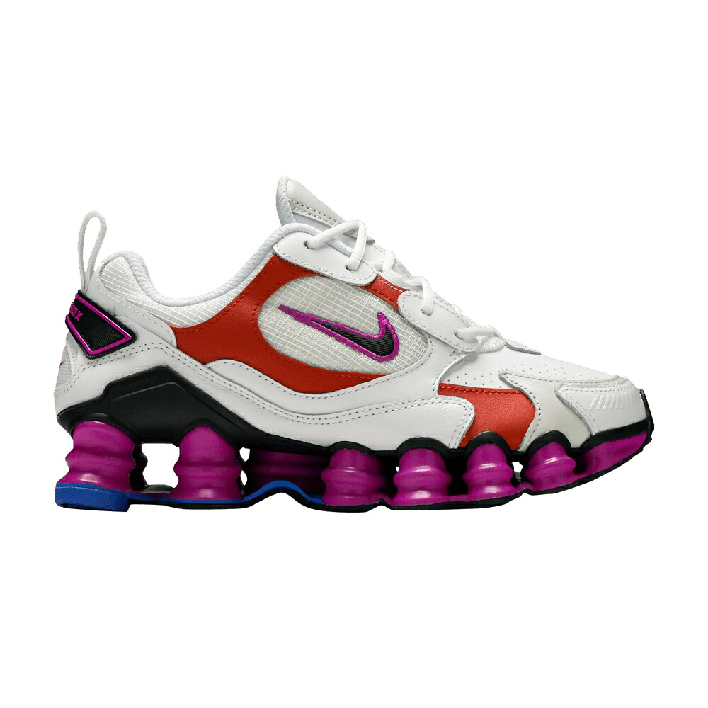 ナイキ ショックス 白色 ホワイト 黒色 ブラック 紫 バイオレット 'HYPER VIOLET' スニーカー レディース NIKE WMNS SHOX TL NOVA / WHITE BLACK HYPER VIOLET RACER|スニケス