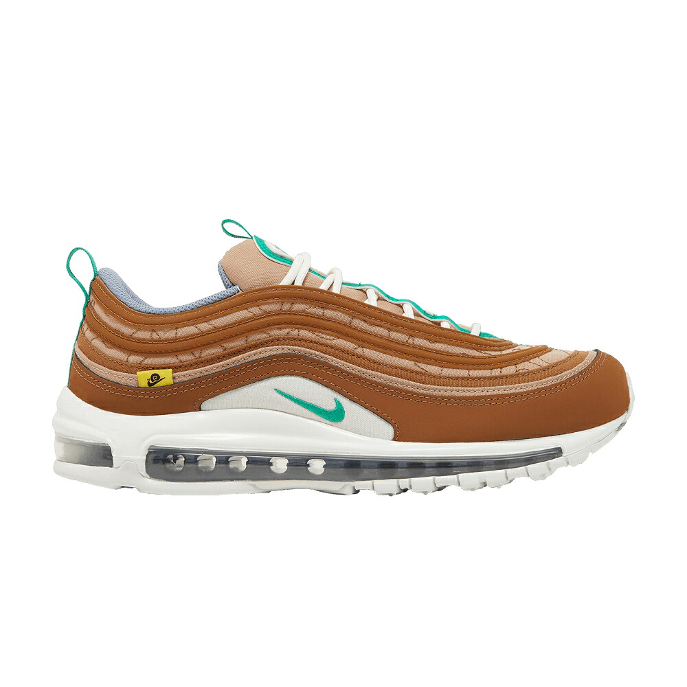ナイキ メンズ マックス スタジアム 緑 グリーン 茶色 ブラウン MEN'S エアマックス 'MOVING COMPANY' スニーカー NIKE AIR MAX 97 SE / HEMP STADIUM GREEN ALE BROWN|スニケス