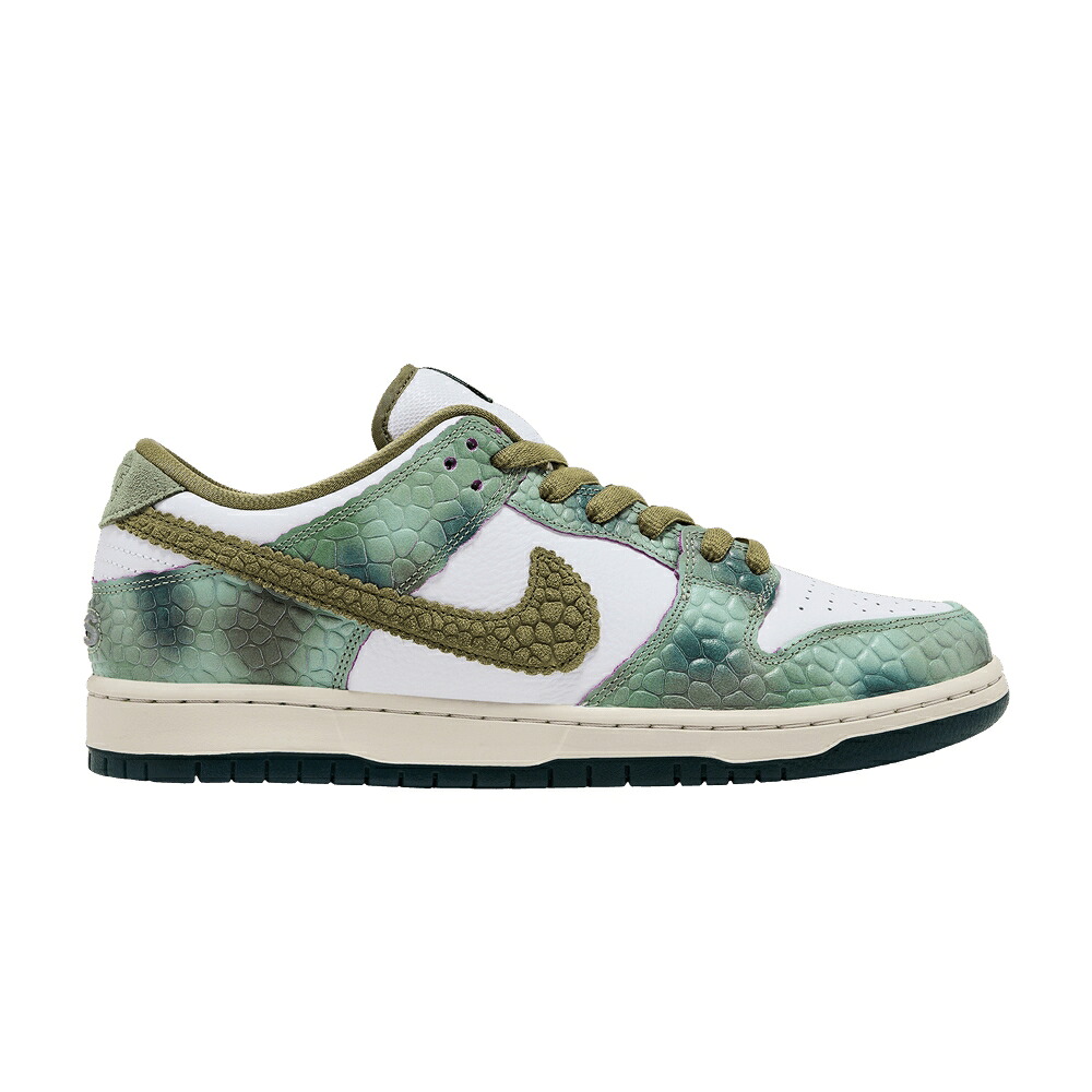 ナイキ ダンク エスビー 緑 グリーン 白色 ホワイト ダンクロー 'CHAMELEON' スニーカー メンズ NIKE ALEXIS SABLONE X DUNK LOW SB / OIL GREEN DESERT MOSS WHITE