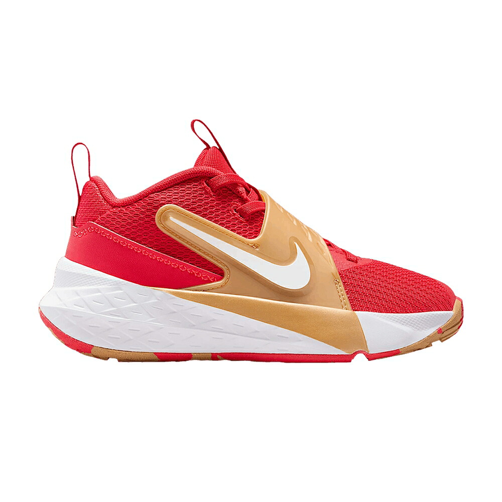 ナイキ チーム 赤 レッド ゴールド 'UNIVERSITY RED' ジュニア キッズ NIKE TEAM HUSTLE D 12 PS / UNIVERSITY RED METALLIC GOLD ベビー マタニティ スニーカー|スニケス