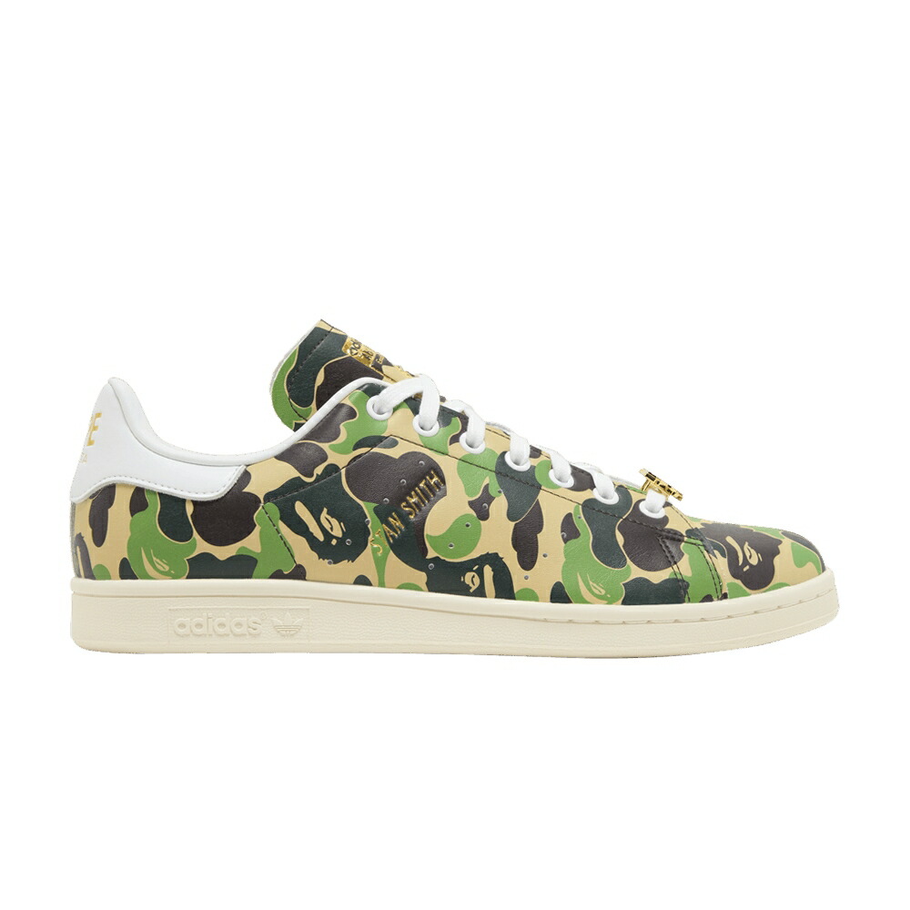 アディダス 白色 ホワイト スタンスミス 30TH CAMO スニーカー メンズ ADIDAS BAPE X STAN SMITH ANNIVERSARY - ABC / CLOUD WHITE CLOUD WHITE OFF